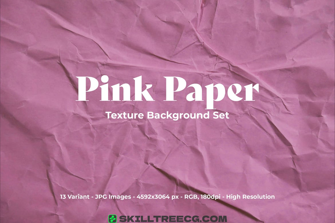 Pink Paper Texture Background Set（054336）-技能树